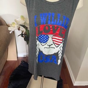 I Willie Love the USA tee